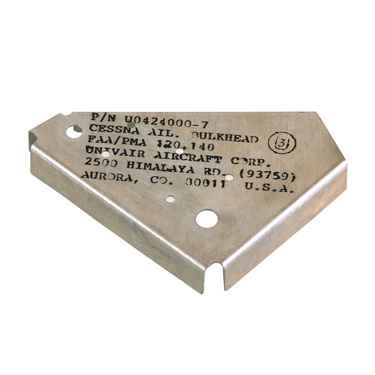 U0424000-7   UNIVAIR AILERON BULKHEAD - FITS CESSNA