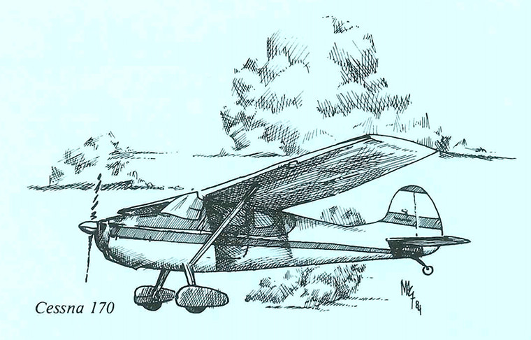S-C170   STATIONERY SET - CESSNA 170