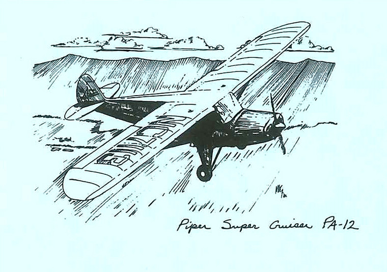 S-PA12   STATIONERY SET - PIPER PA-12