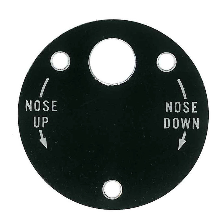 415-51051   ERCOUPE TRIM PLACARD