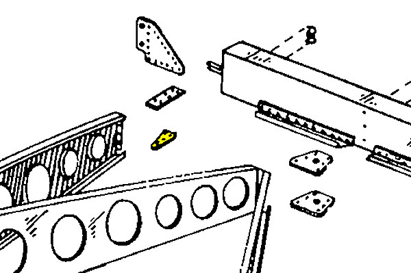 415-14072-2-R   ERCOUPE GUSSET - RIGHT