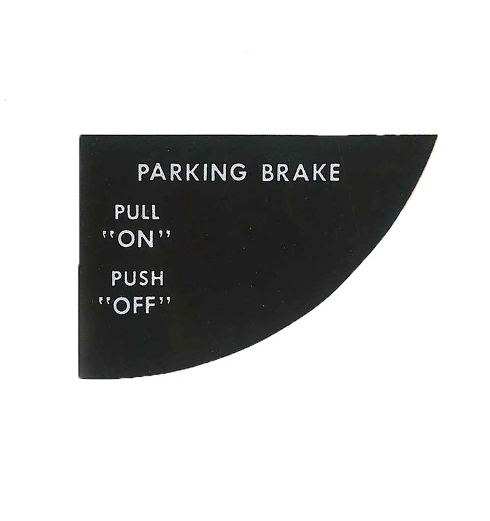 -150059-013   MOONEY PARKING BRAKE DECAL