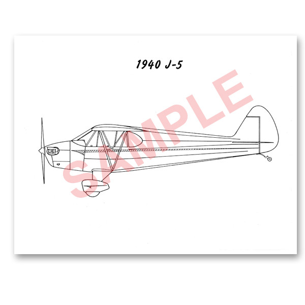 J5PS40   PIPER 1940 J-5 PAINT SCHEME