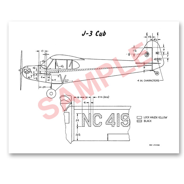 J3PS   PIPER J-3 PAINT SCHEME