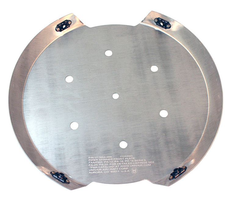 U13664-000   UNIVAIR FRONT SPINNER PLATE - FITS PIPER