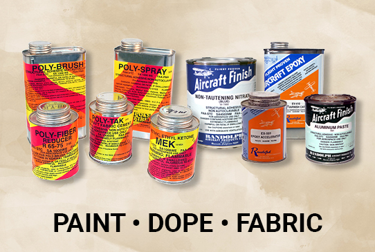 Browse Paints, Dopes & Fabrics