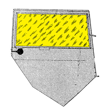 PIPER PA-12 DOOR WINDOW
