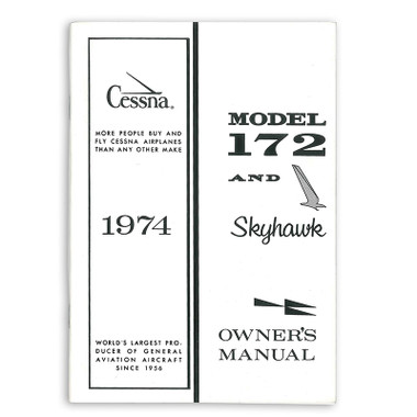D1016-13   CESSNA 172M OWNERS MANUAL 1974