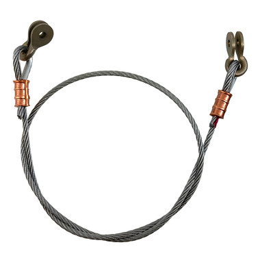 U40123-007S   UNIVAIR FRONT RUDDER UP PARKING BRAKE CABLE - FITS PIPER