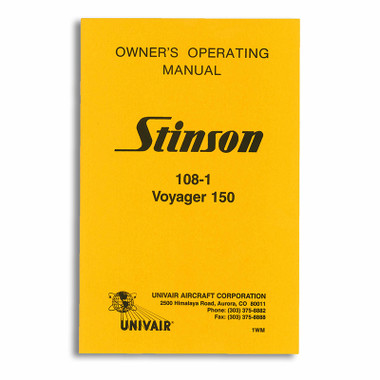 1WM   STINSON 108-1 OWNERS MANUAL