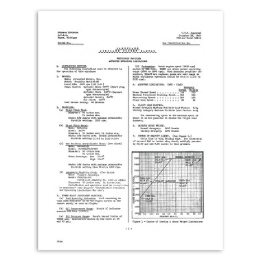 3CAA   STINSON 108-3 CAA APPROVED OPERATING LIMITS