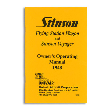 3WM   STINSON 108-3 OWNERS MANUAL