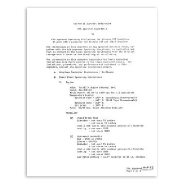 SXA   STINSON APPENDIX A SUPPLEMENT