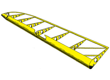 108-1711000-1   STINSON AILERON FRAME ASSEMBLY - RIGHT