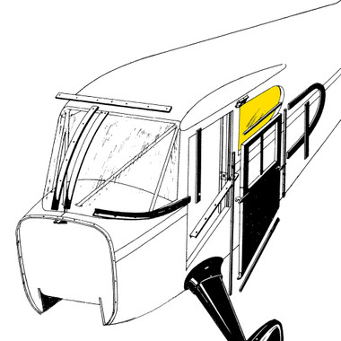 STINSON REAR CABIN WINDOW - LEFT OR RIGHT