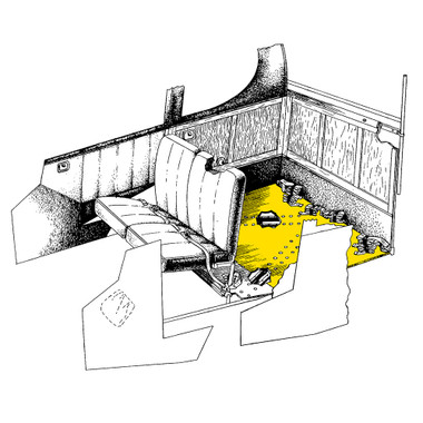108-8992007-0   STINSON REAR AFT FLOORBOARD ASSEMBLY