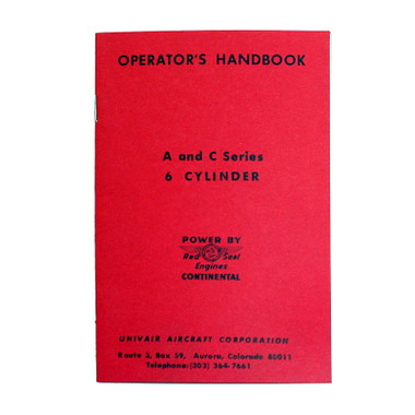 AC6WM   CONTINENTAL A AND C SERIES 6-CYLINDER OWNERS MANUAL