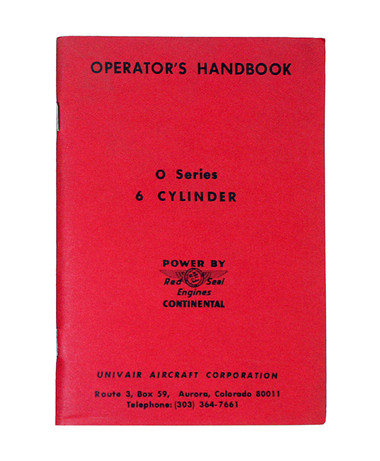 CO6WM   CONTINENTAL O SERIES 6-CYLINDER OWNERS MANUAL