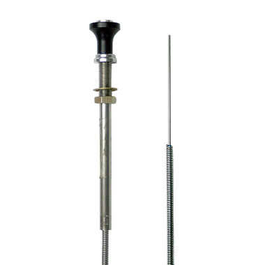 A700-10-0440   BUTTON LOCK CONTROL - 44 INCH - BLACK KNOB