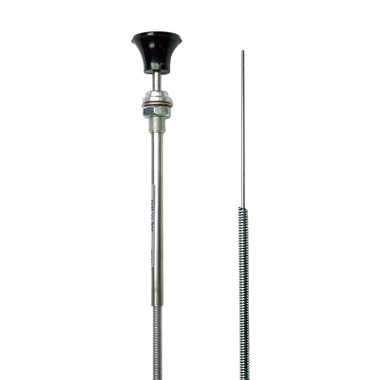 A730-10-0720   PUSH-PULL CONTROL - 72 INCH - BLACK KNOB