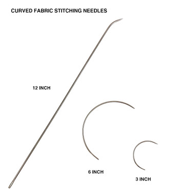 CURVED FABRIC STITCHING NEEDLE