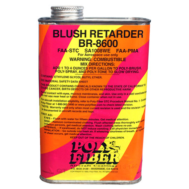 2-86-3   POLY-FIBER BR-8600 BLUSH RETARDER - 1 QUART