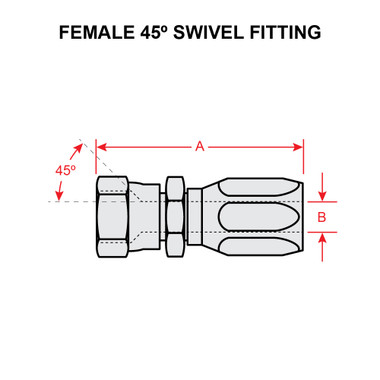4401-4S   45 DEGREE FEMALE SWIVEL FITTING