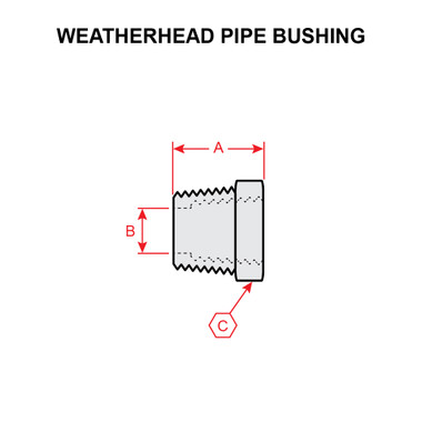 3220X6X2   WEATHERHEAD PIPE BUSHING
