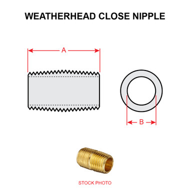 3326X4   WEATHERHEAD CLOSE NIPPLE
