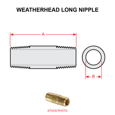 3327X2   WEATHERHEAD LONG NIPPLE