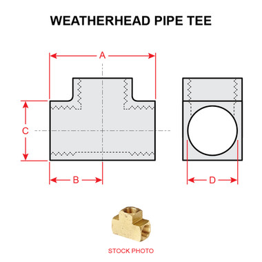3700X4   WEATHERHEAD PIPE TEE