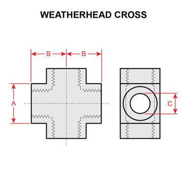 3950X4   WEATHERHEAD CROSS
