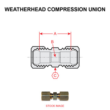 62X3   WEATHERHEAD COMPRESSION UNION