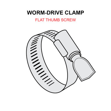 QS100-M20W   WORM-DRIVE HOSE CLAMP - THUMB SCREW