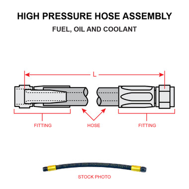 AN6264-5-5   HIGH PRESSURE HOSE ASSEMBLY