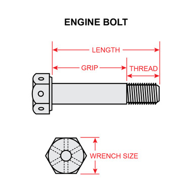 AN75-35   ENGINE BOLT - 5/16 X 3-21/32 INCH
