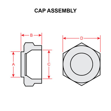 AN820-6   FLARED TUBE FITTING CAP