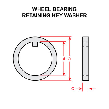 MS21258C15   WHEEL BEARING RETAINING KEY WASHER