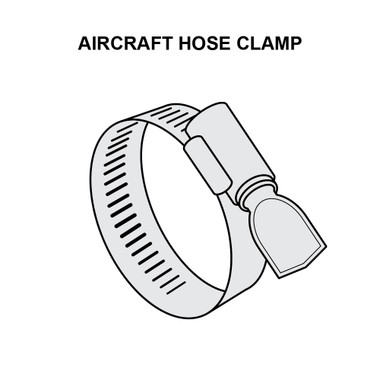 AN737-TW26   AIRCRAFT WORM-DRIVE HOSE CLAMP