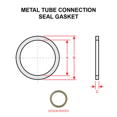 AN901-6A   METAL TUBE CONNECTION SEAL GASKET