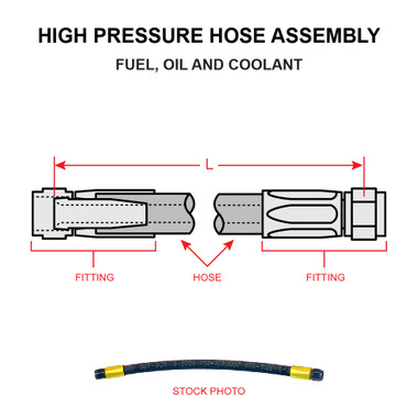 AN6264-4-10   HIGH PRESSURE HOSE ASSEMBLY