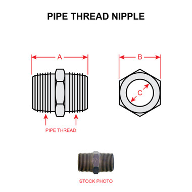 AN911-1D   PIPE THREAD NIPPLE