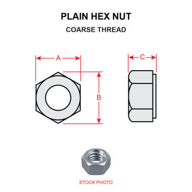 AN335-8   PLAIN HEX NUT