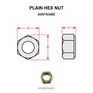 AN315-7   PLAIN HEX NUT