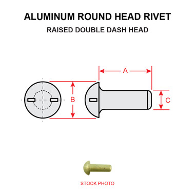 AN430DD5-28 ROUND HEAD RIVET - Univair Aircraft Corporation