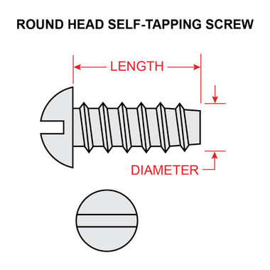 AN504-8-8   ROUND HEAD SELF-TAPPING SCREW