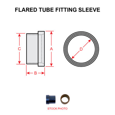 AN819-2   FLARED TUBE FITTING SLEEVE
