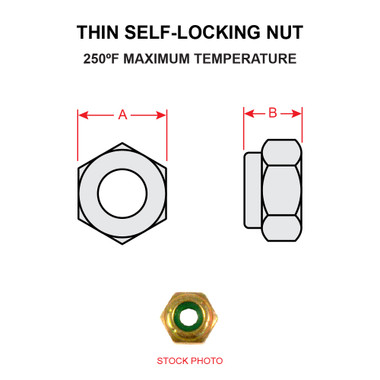 AN364-1414 THIN SELF-LOCKING NUT