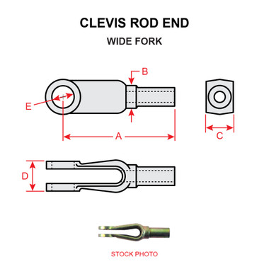 MS27976-9   CLEVIS ROD END