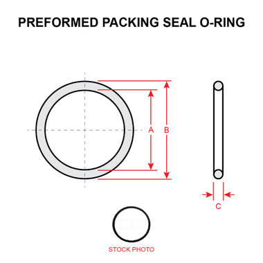 AS3578-038   PREFORMED PACKING SEAL O-RING